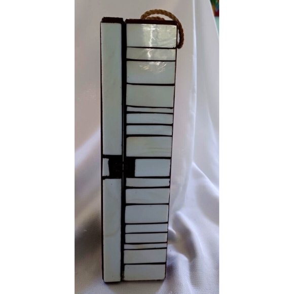 Unique Stained Glass Wine Box w/ Hinged Front - Picture 4 of 8